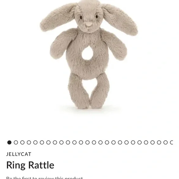 Jellycat Bunny Ring Rattle - Picture 1 of 4